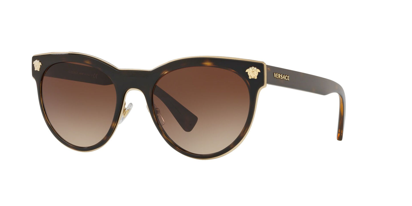 Versace VE2198 Women's Sunglasses - Dark Havana - Curacao