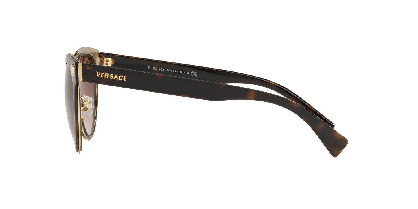 Versace VE2198 Women's Sunglasses - Dark Havana - Curacao