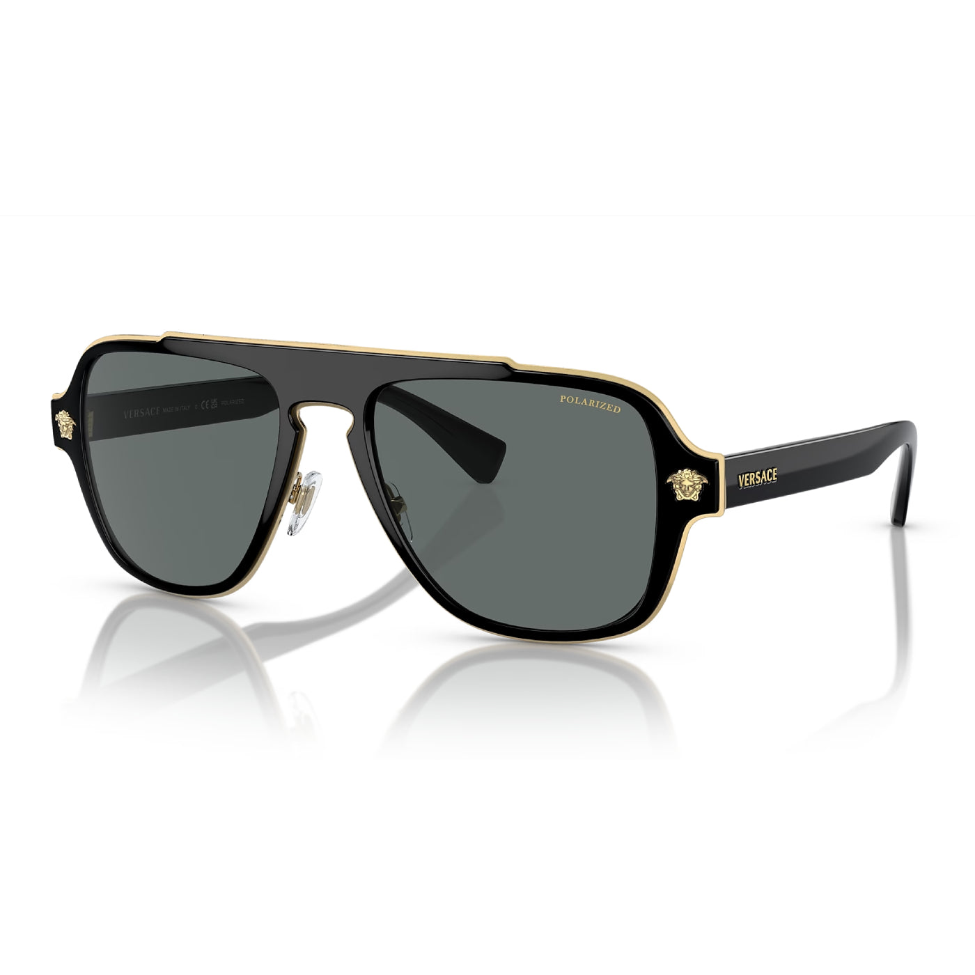 Versace Men's VE2199 Pilot Polarized Sunglasses - Curacao