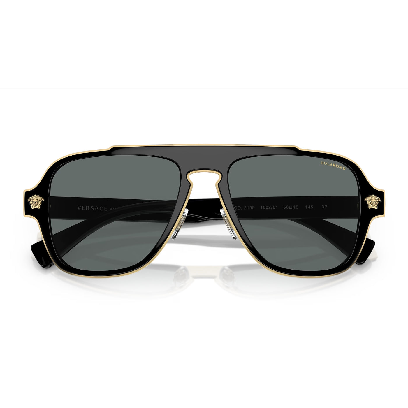 Versace Men's VE2199 Pilot Polarized Sunglasses - Curacao