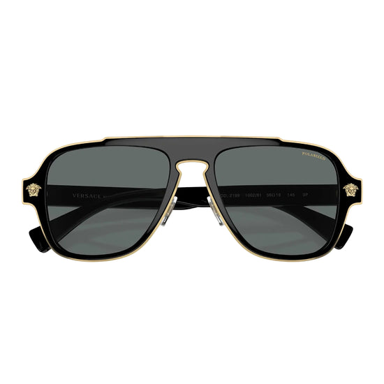 Versace Men's VE2199 Pilot Polarized Sunglasses - Curacao