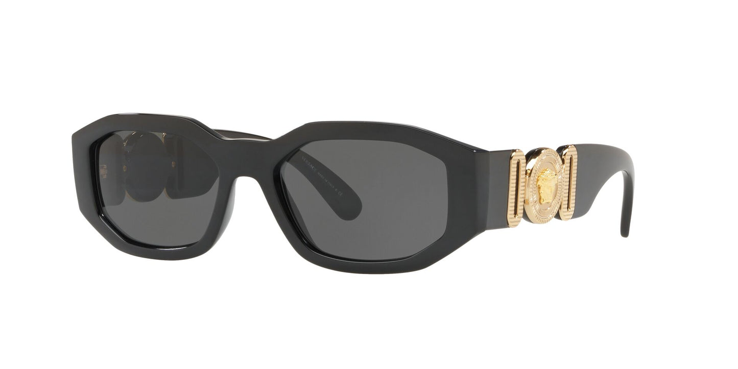 Versace VE4361 Sunglasses- Black/Grey/Gold - Curacao