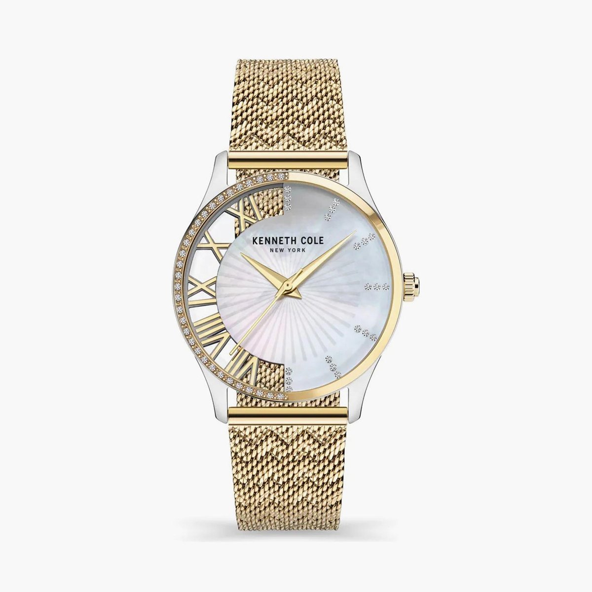 Kenneth Cole Analog White Dial Women's 34MM Watch
