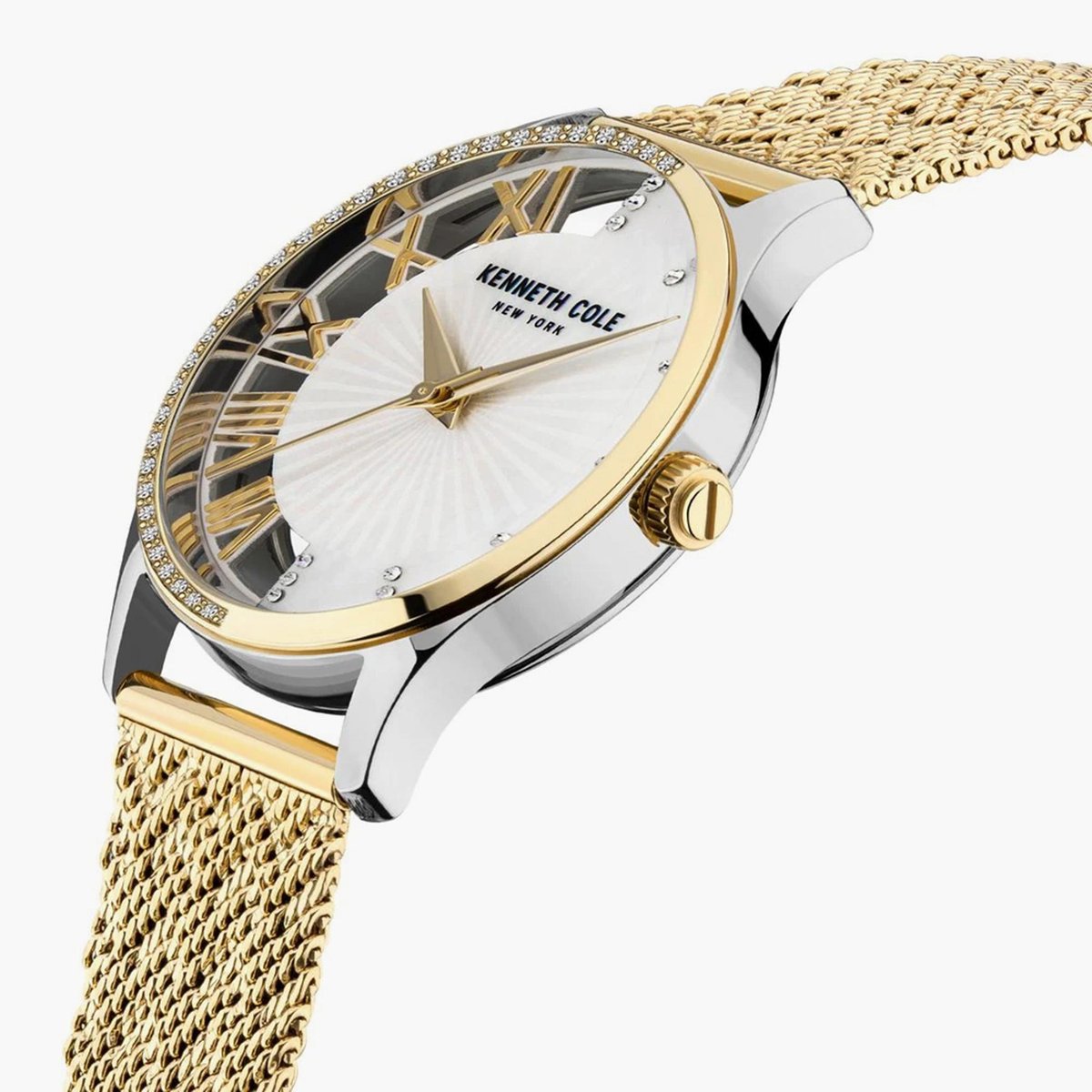 Kenneth Cole Analog White Dial Women's 34MM Watch