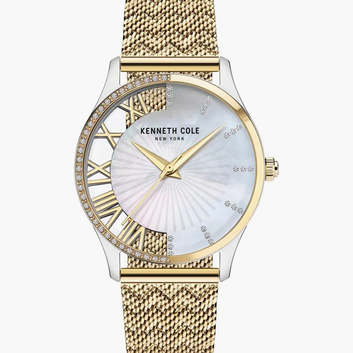 Kenneth Cole Analog White Dial Women's 34MM Watch