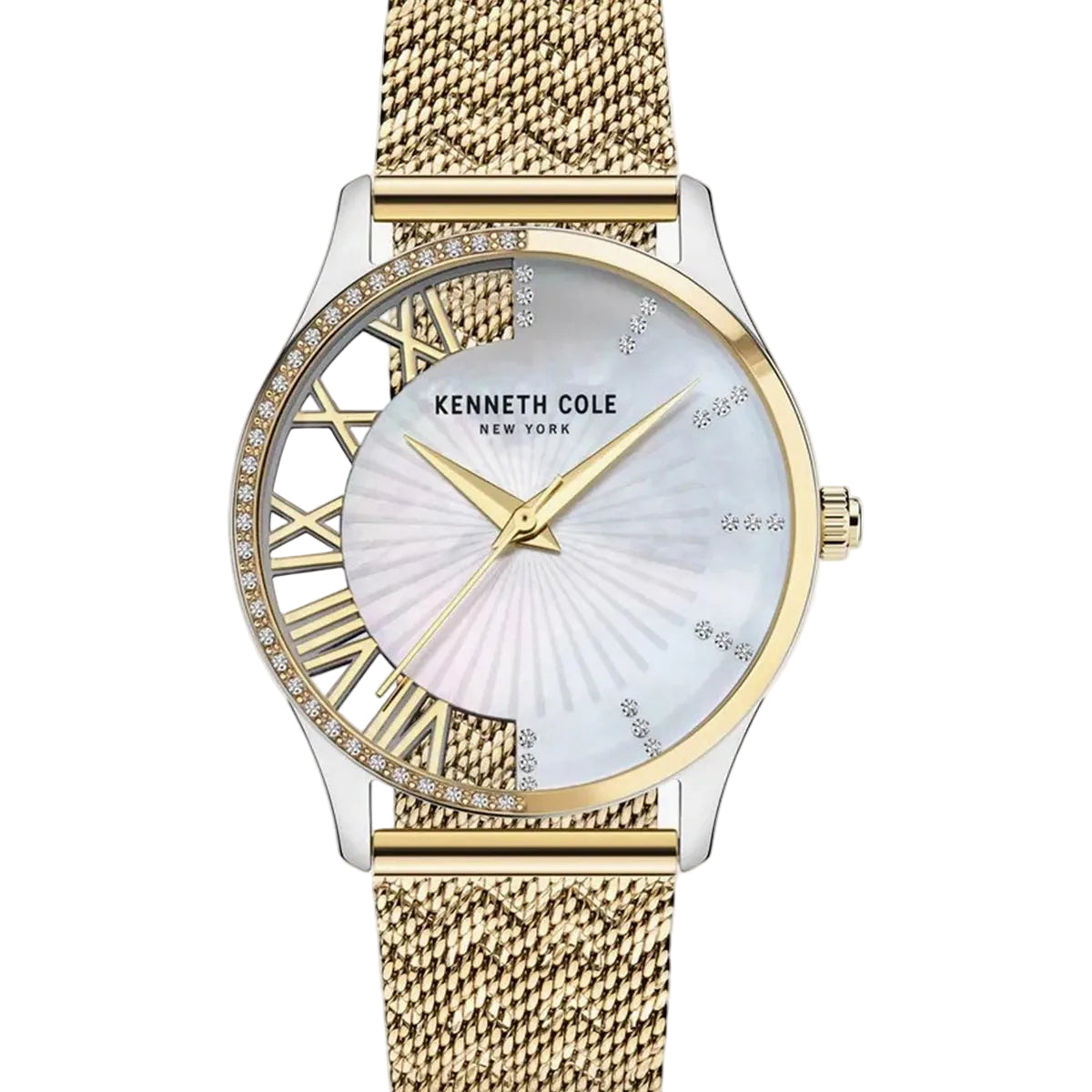 Kenneth Cole Analog White Dial Women's 34MM Watch