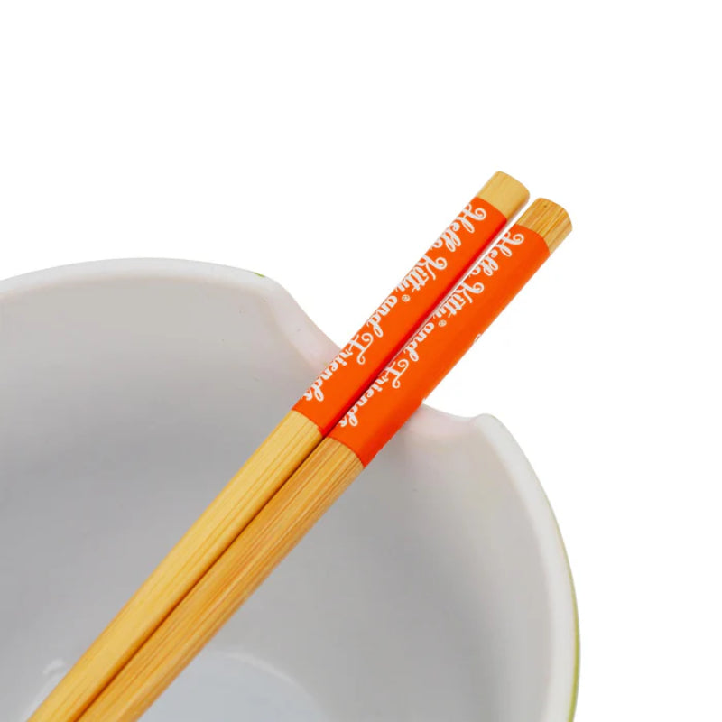 Sanrio Hello Kitty and Friends Mushroom Crew 20 oz Ceramic Ramen Bowl Set - Green