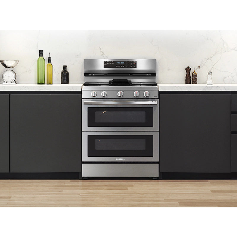 Samsung NX60A6751SS 6.0 cu. ft. Smart Freestanding Gas Range with Flex Duo - Stainless Steel