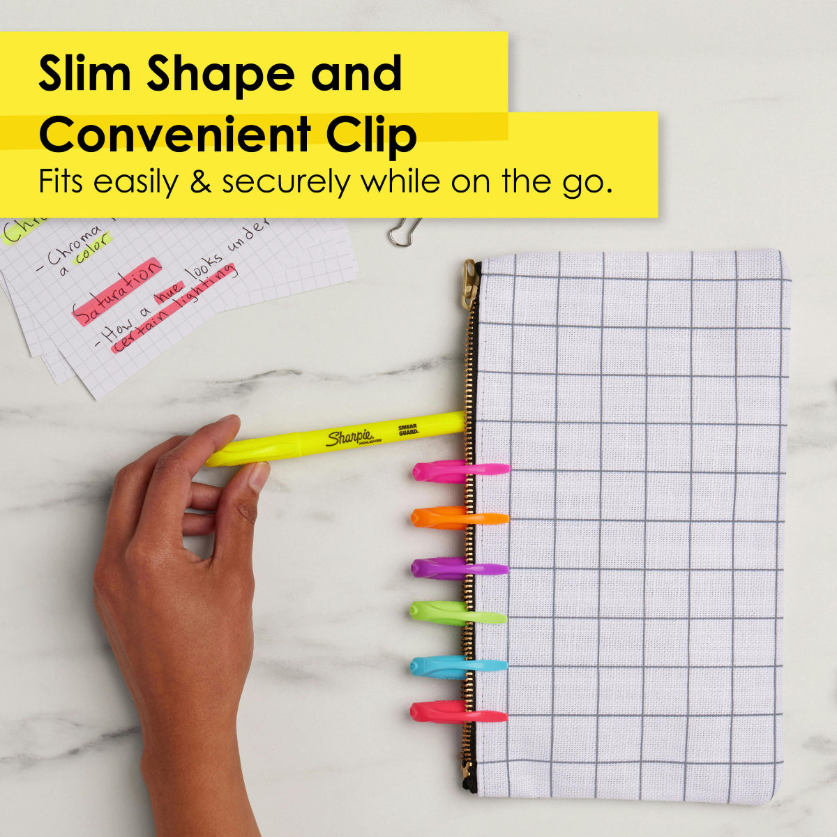 Marcadores de bolsillo con punta biselada Sharpie (juego de 12)