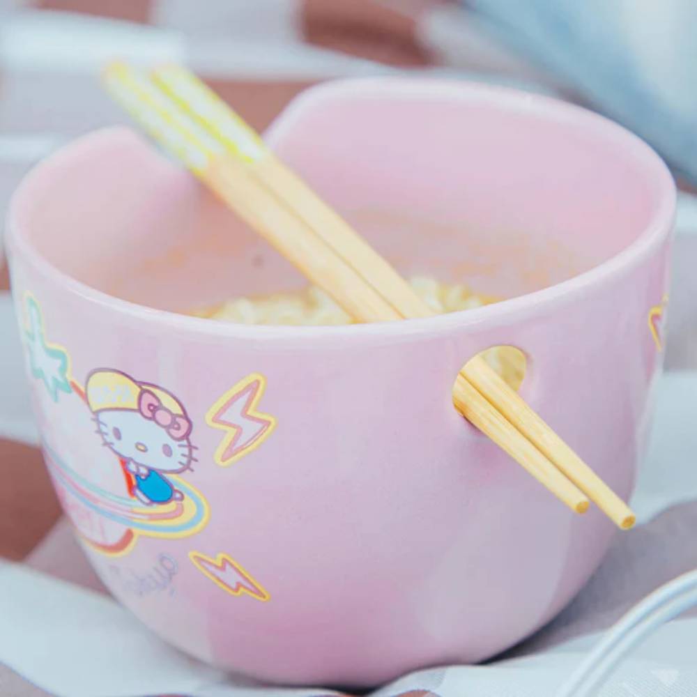 Sanrio Hello Kitty 20 oz Ramen Bowl and Chopstick Set