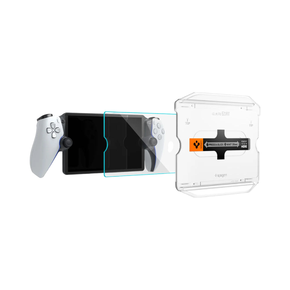 Spigen GLAS.tR EZ Fit Screen Protector for PlayStation Portal - Clear