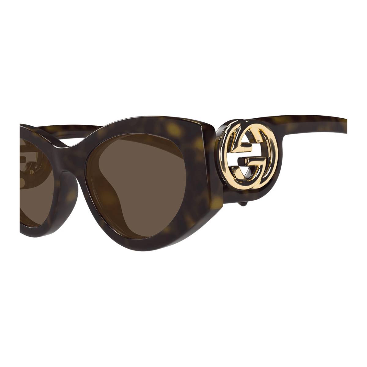 Gucci GG1691S 001 Women's Oval Solid Color Sunglasses