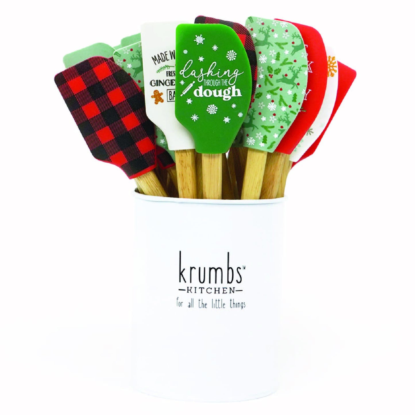 Krumbs Kitchen Christmas Farmhouse Spatula - Assorted