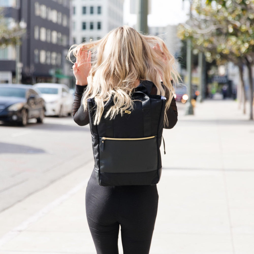 Solo New York Parker Hybrid Backpack Tote for 15.6" Laptops - Black