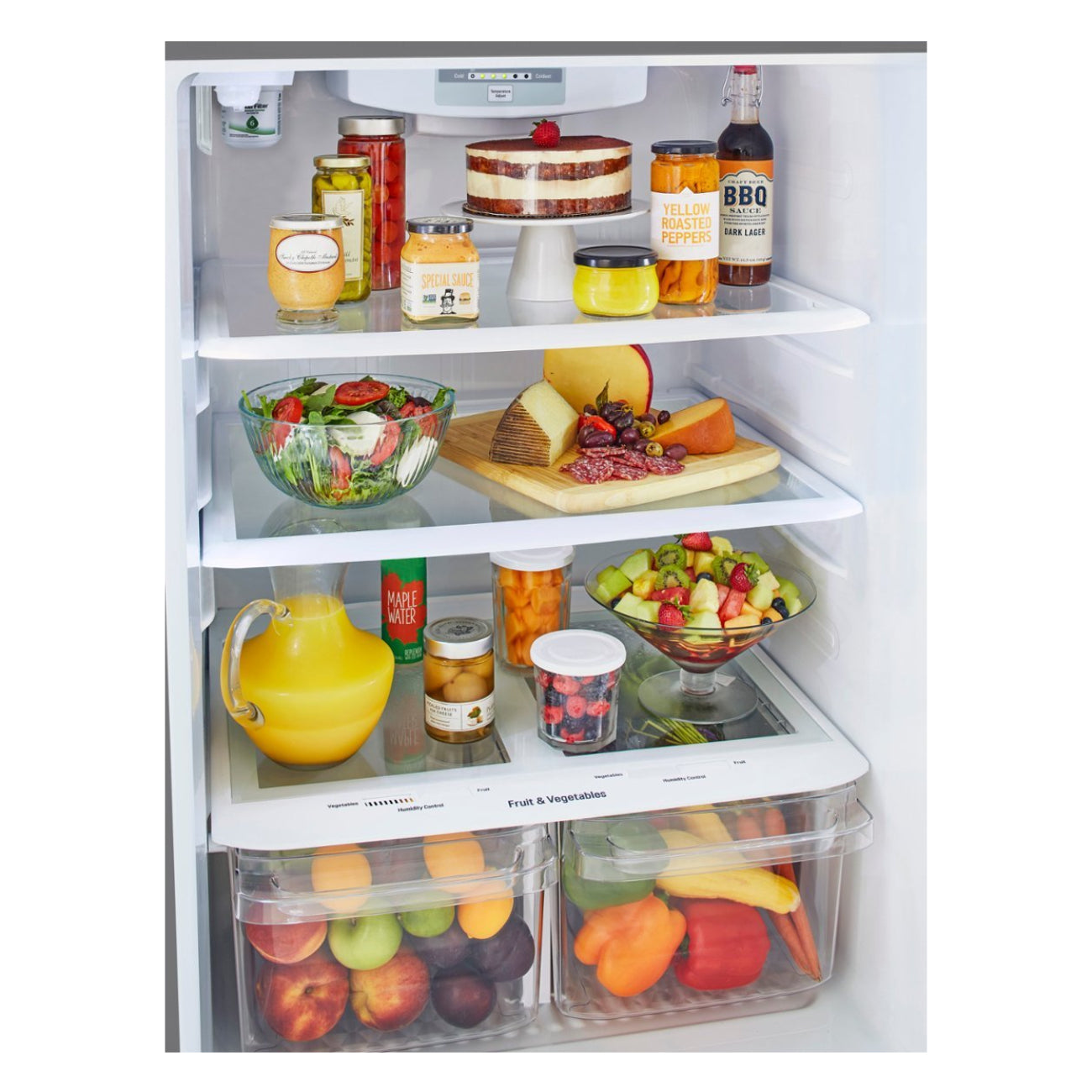 LG LRTLS2403S 24 CU FT. Top Freezer Refrigerator with Internal Water Dispenser - Stainless Steel - Curacao