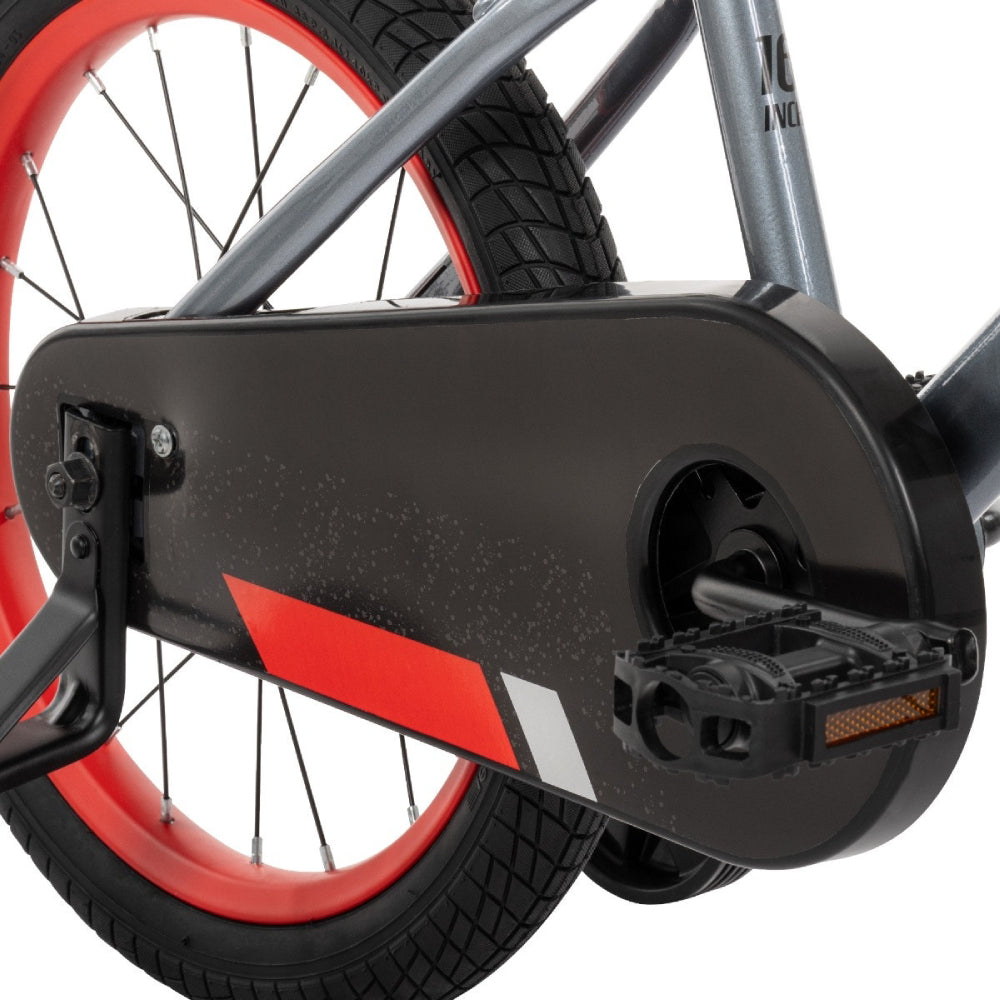 Huffy Pro Thunder Boys 16" Bike with Training Wheels - Red/Gray