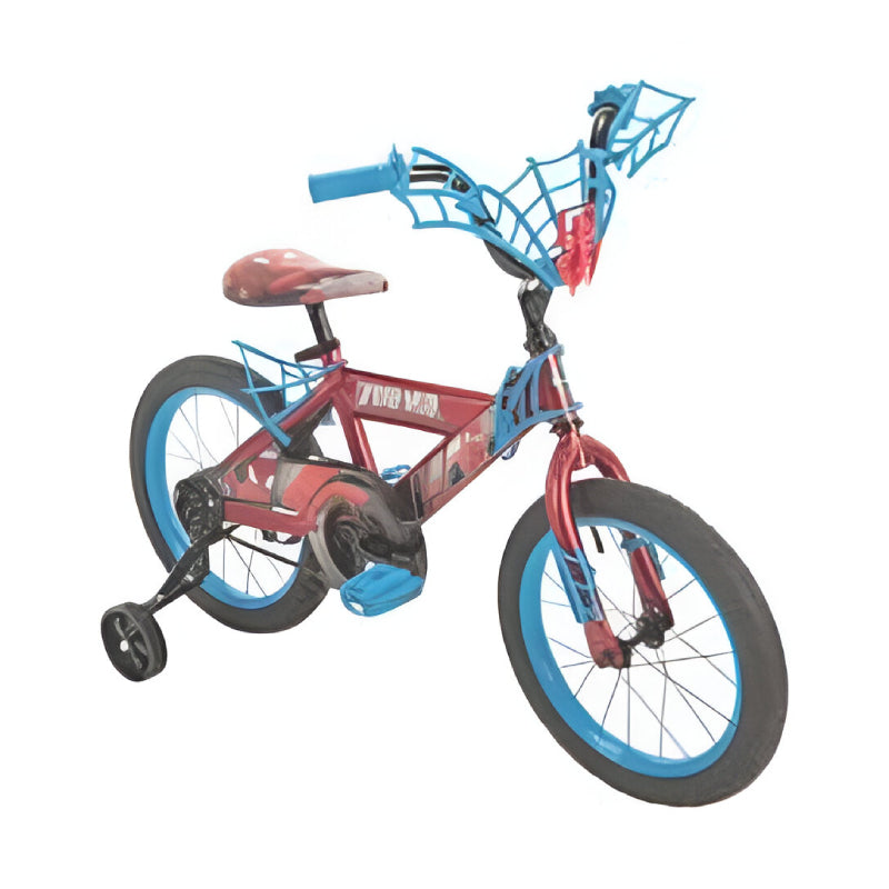 Huffy Boys 16" Spiderman Bicycle with Training Wheels - Red/Blue