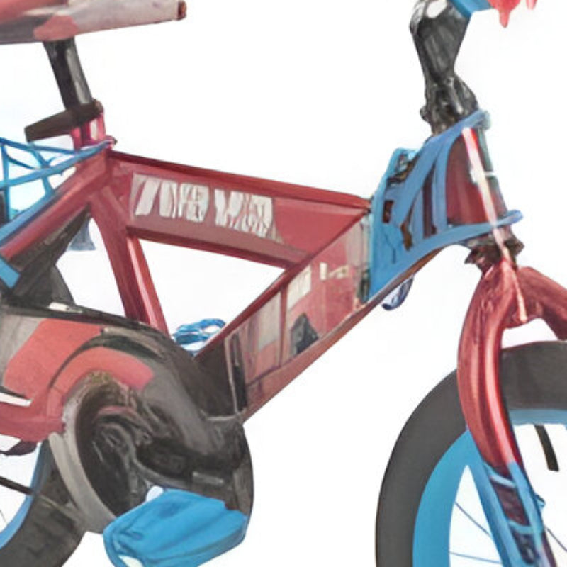 Huffy Boys 16" Spiderman Bicycle with Training Wheels - Red/Blue