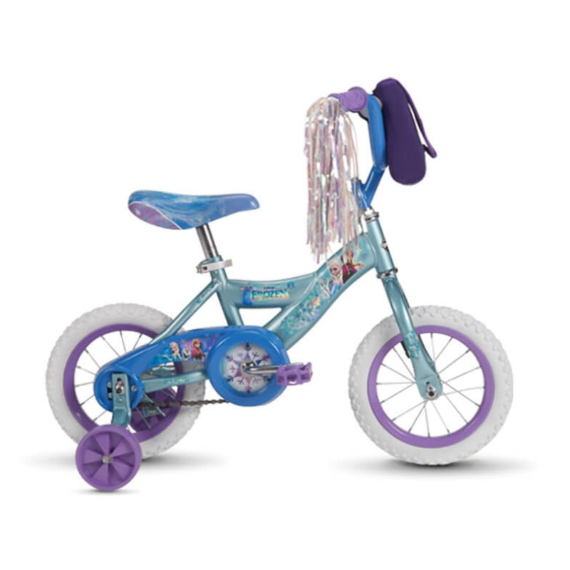 Huffy Girls 12" Frozen Bike with Training Wheels - Purple