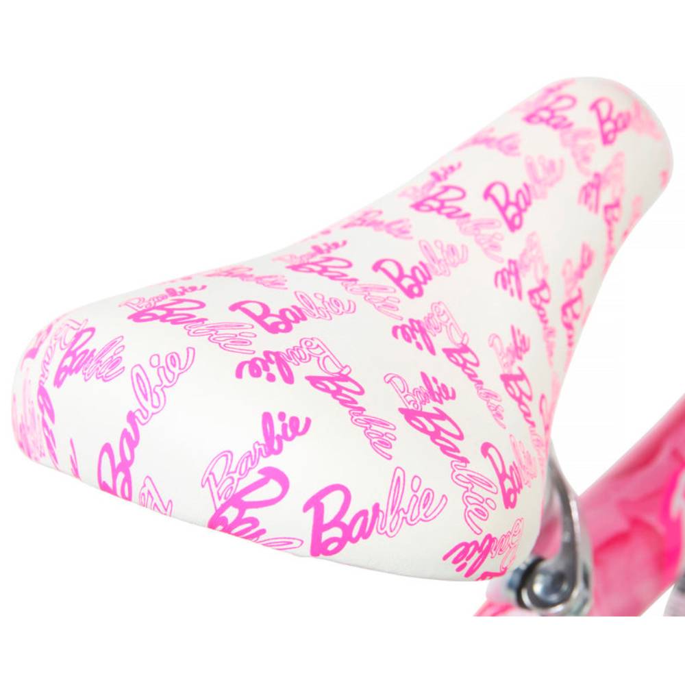 Dynacraft 12" Barbie Girl's Bike with Training Wheels - Pink/White