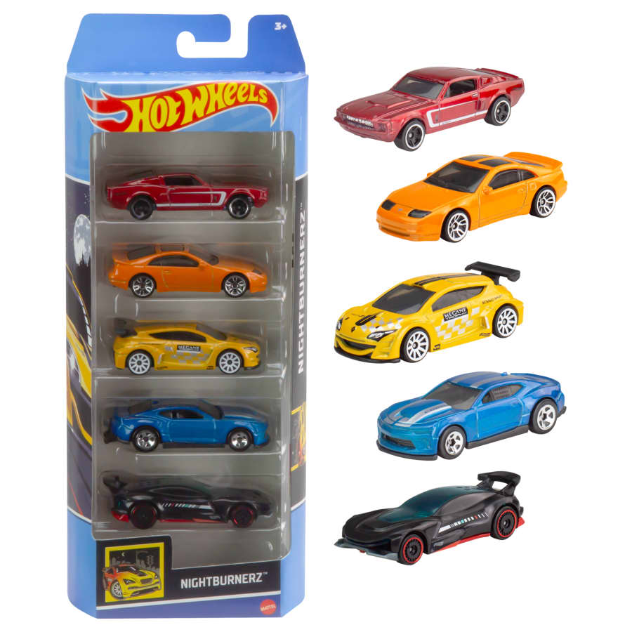 Hot Wheels Die-Cast Toy Vehicles (5-Piece) - Assortment