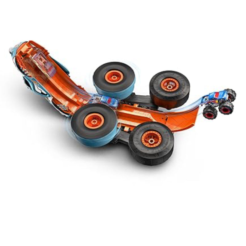 Hot Wheels HPK27 Monster Trucks RC Rhinomite Transforms into Launcher