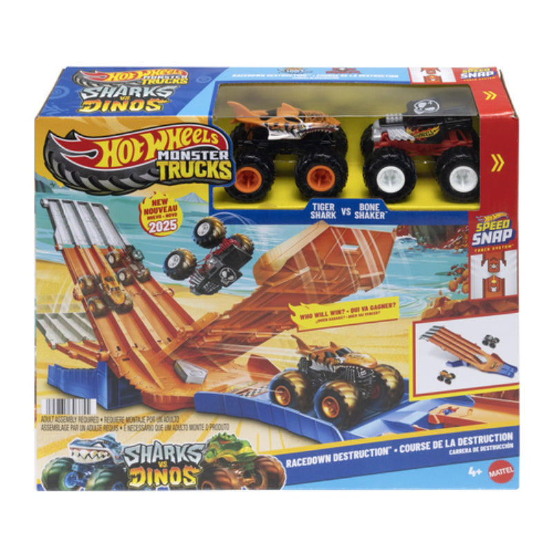 Hot Wheels Monster Trucks and Track Playset
