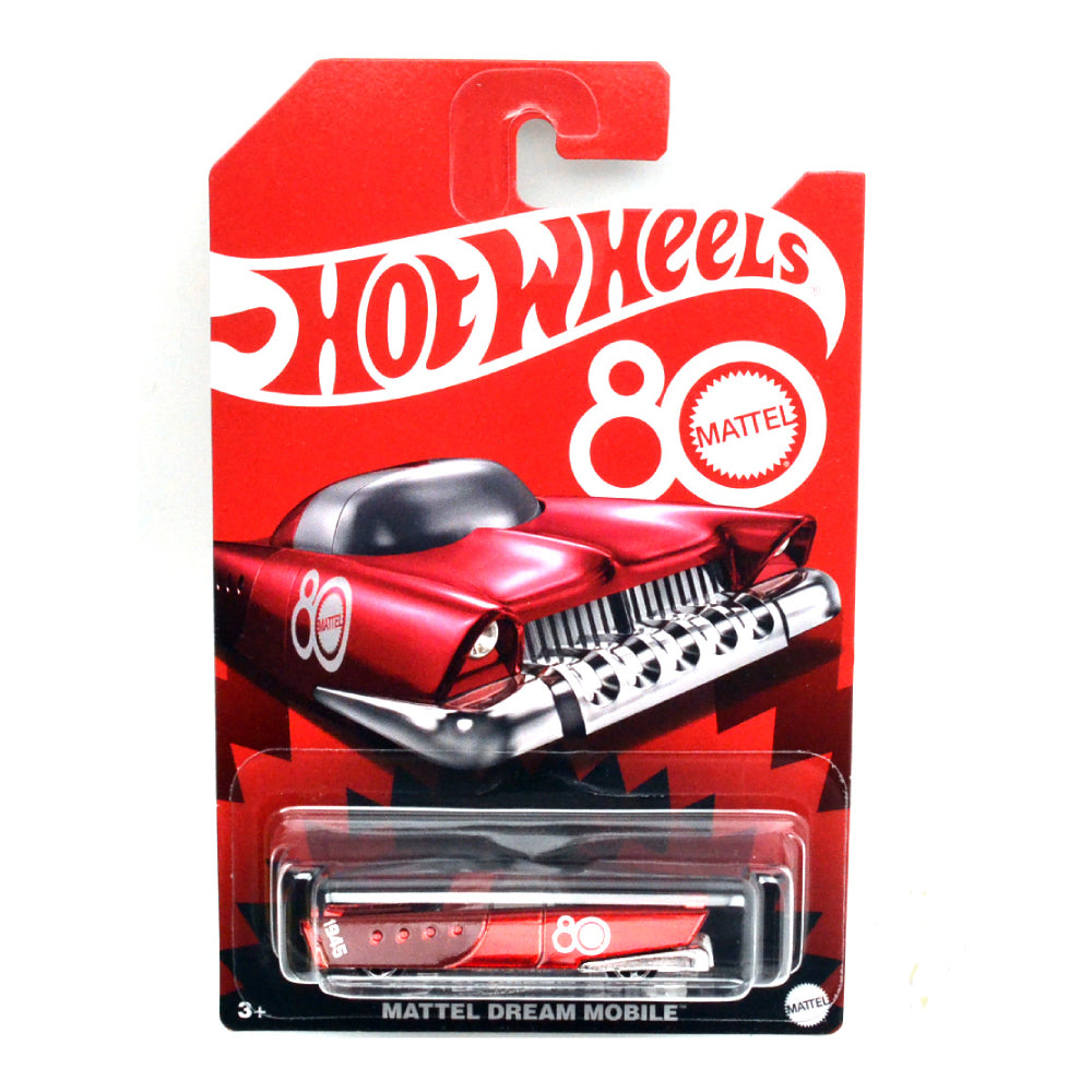 Hot Wheels Dream Mobile 80th Anniversary Die-Cast Car Toy - Red