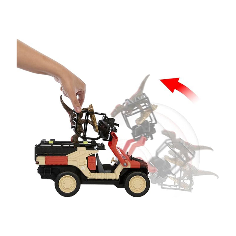 Matchbox Jurassic World Dino Catcher Remote Control Truck - Red / beige