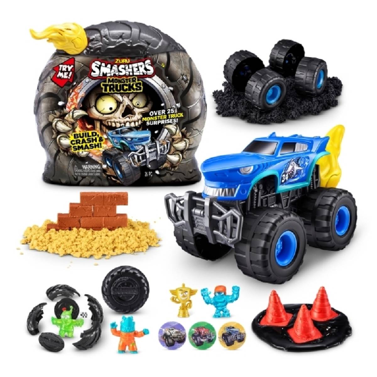 Zuru Smashers Monster Truck Surprise Toy Set (26-Piece) - Assortment