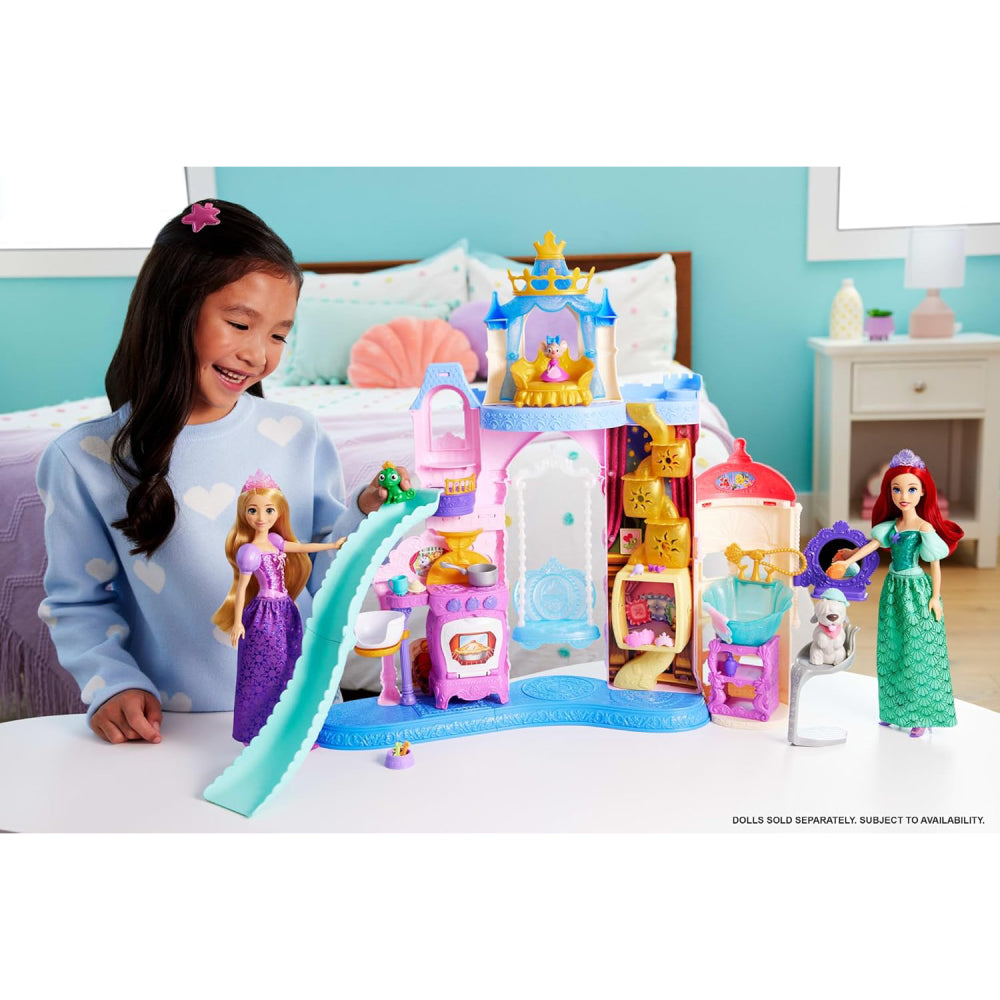 Mattel Disney Princess Pet Palace Playset with 7 Play Areas