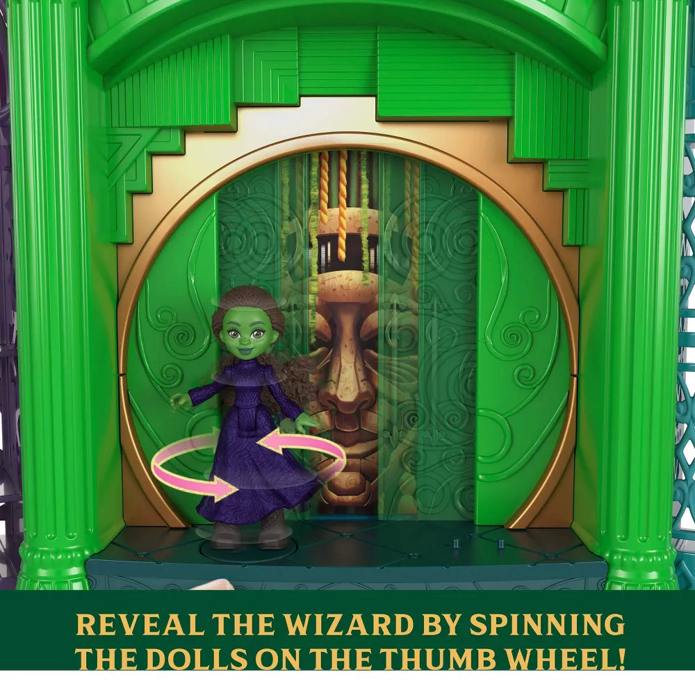 Mattel Wicked Emerald City Small Doll Playset with 5 Play Spaces and 15 Accessories