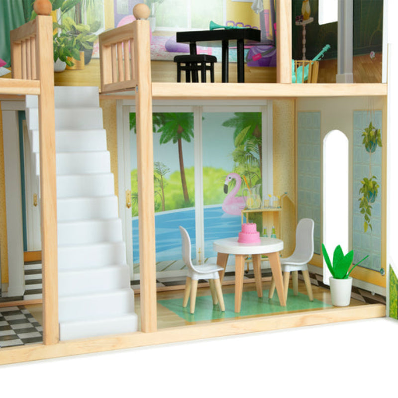 Delta Children Deluxe Maui Dollhouse with Accessories