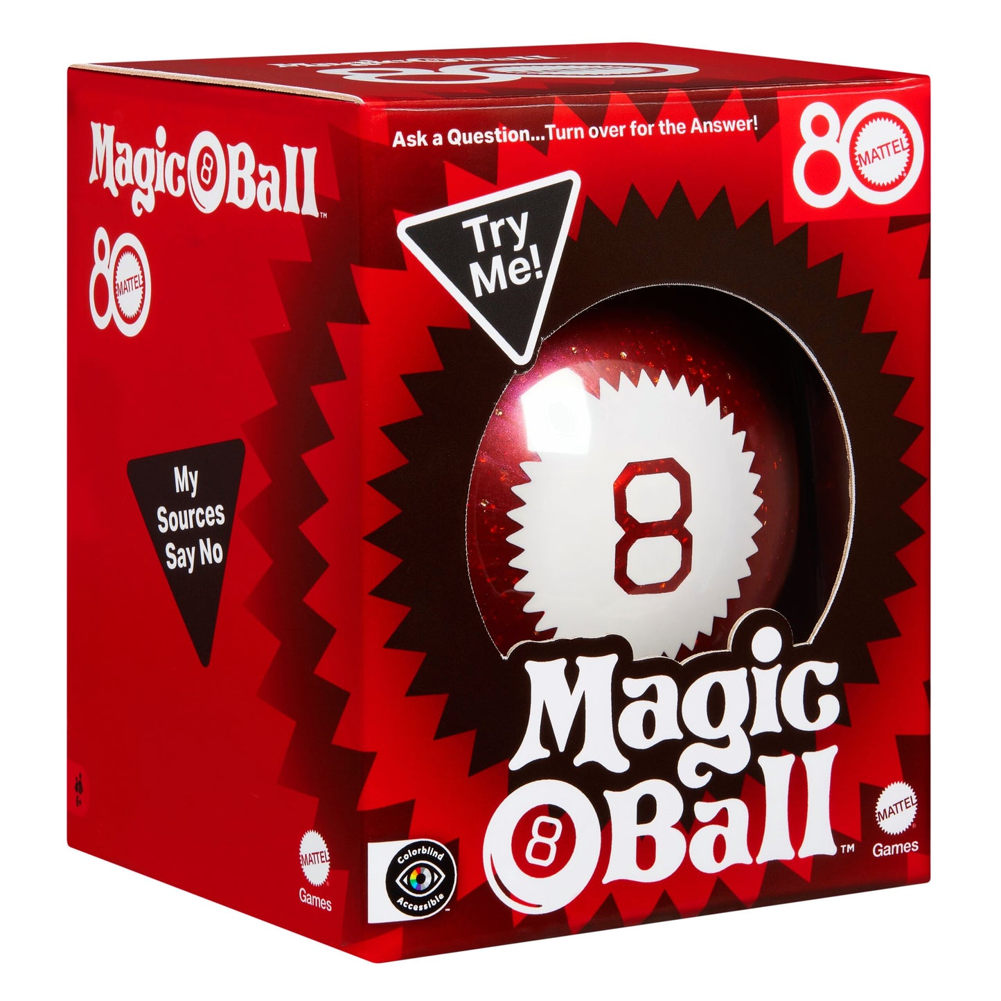 Mattel 80th Anniversary Magic 8 Ball - Red