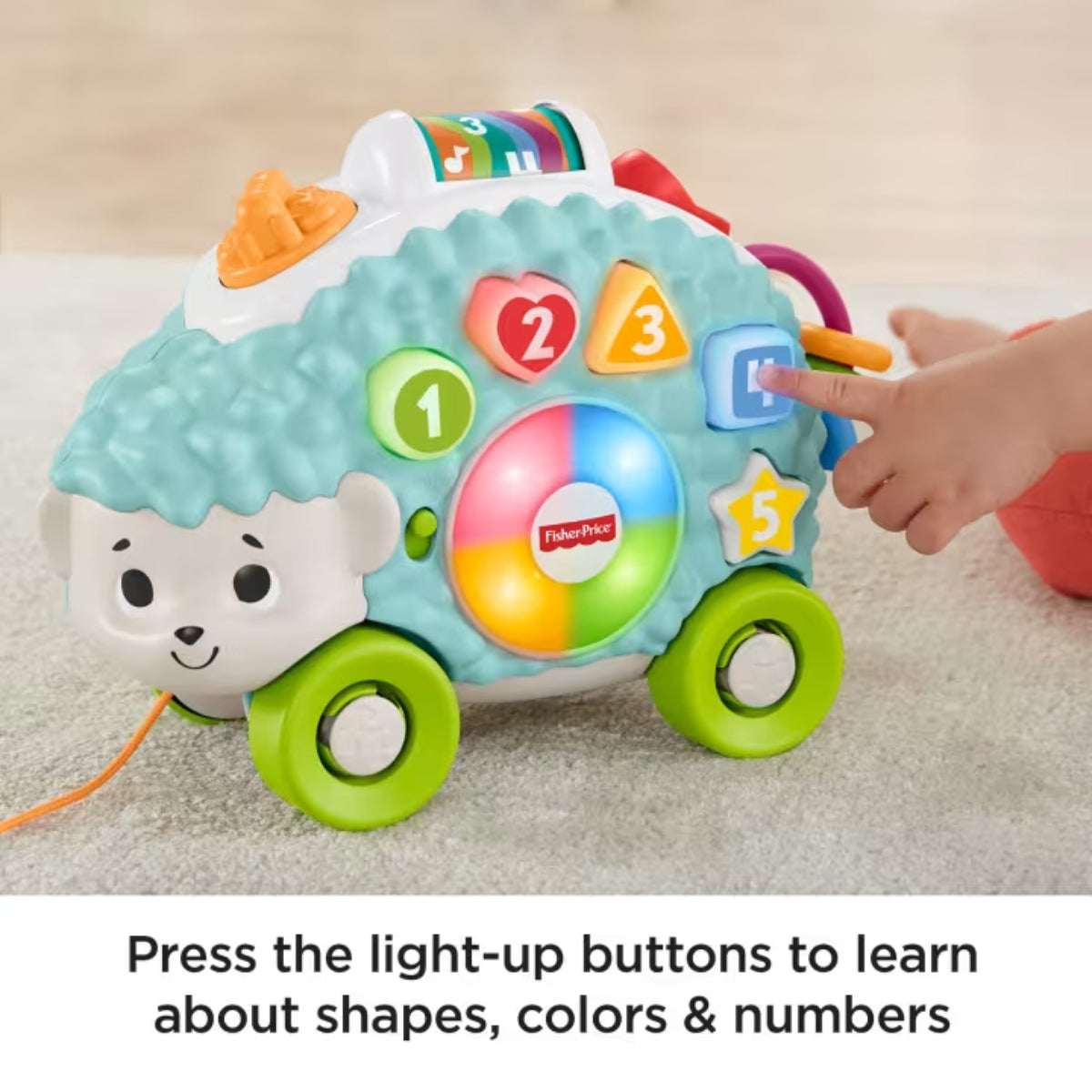 Fisher-Price Linkimals Happy Shapes Hedgehog Toy with Music and Lights