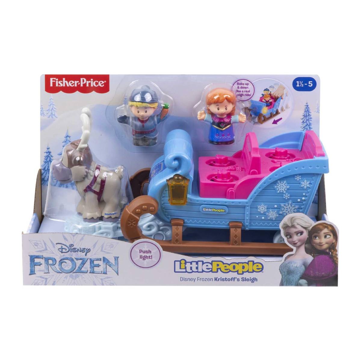 Fisher-Price Little People Disney Frozen Kristoff's Sleigh Playset (4-Pieces)