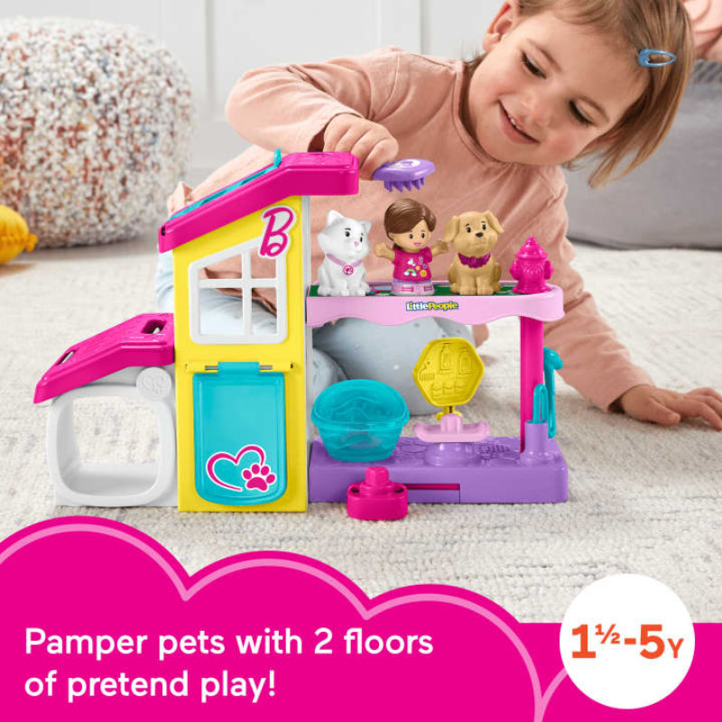 Fisher-Price Little People Barbie Play and Care Pet Spa Musical Playset
