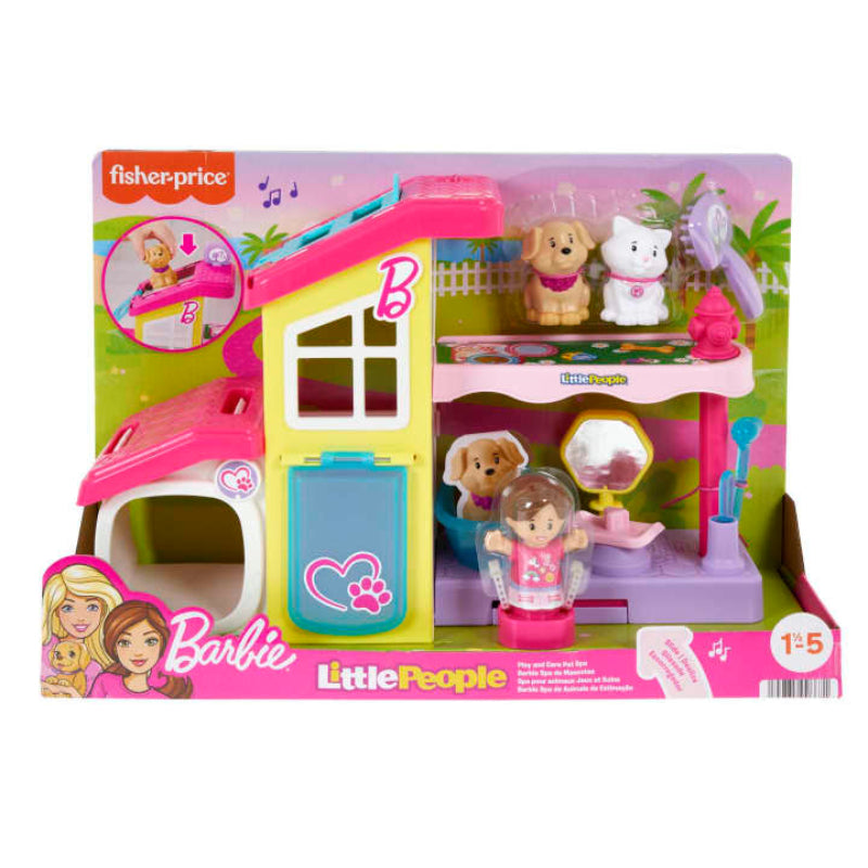 Fisher-Price Little People Barbie Play and Care Pet Spa Musical Playset