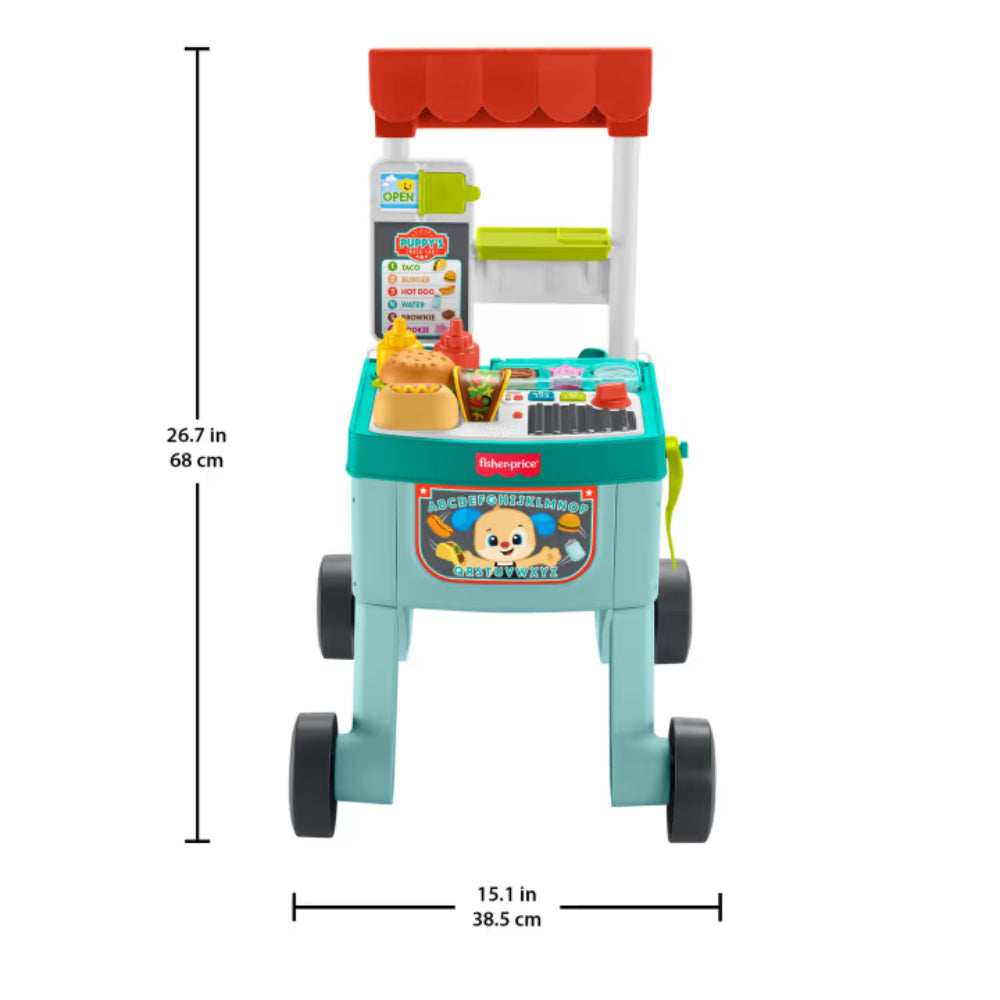 Fisher-Price Laugh & Learn 4-In-1 Snack Cart Walker Baby & Toddler Learning Toy