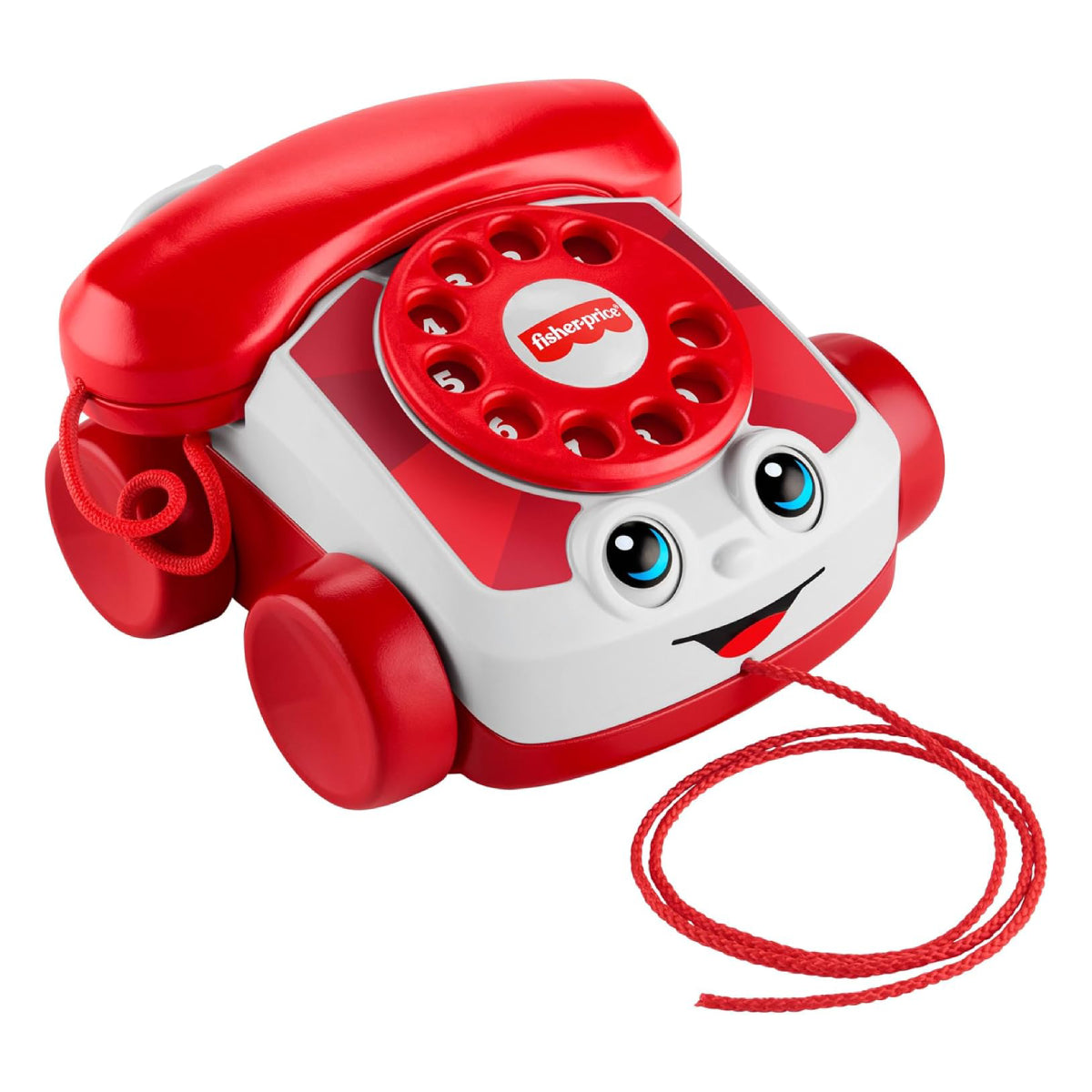 Fisher-Price Mattel 80th Anniversary Chatter Telephone Toy - Red/White