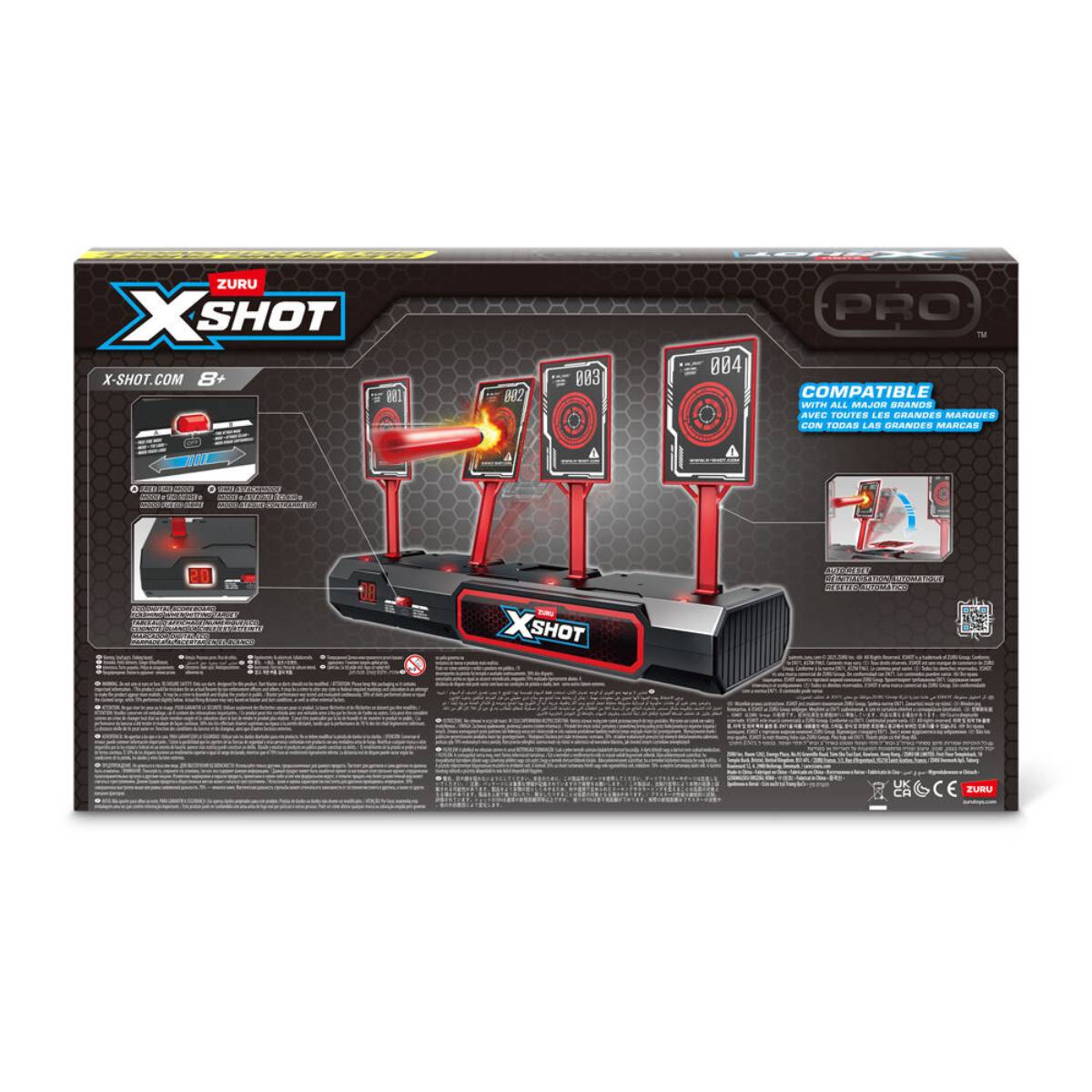 Zuru XShot S1 Pro Interactive Electronic Target Toy - Black/Red