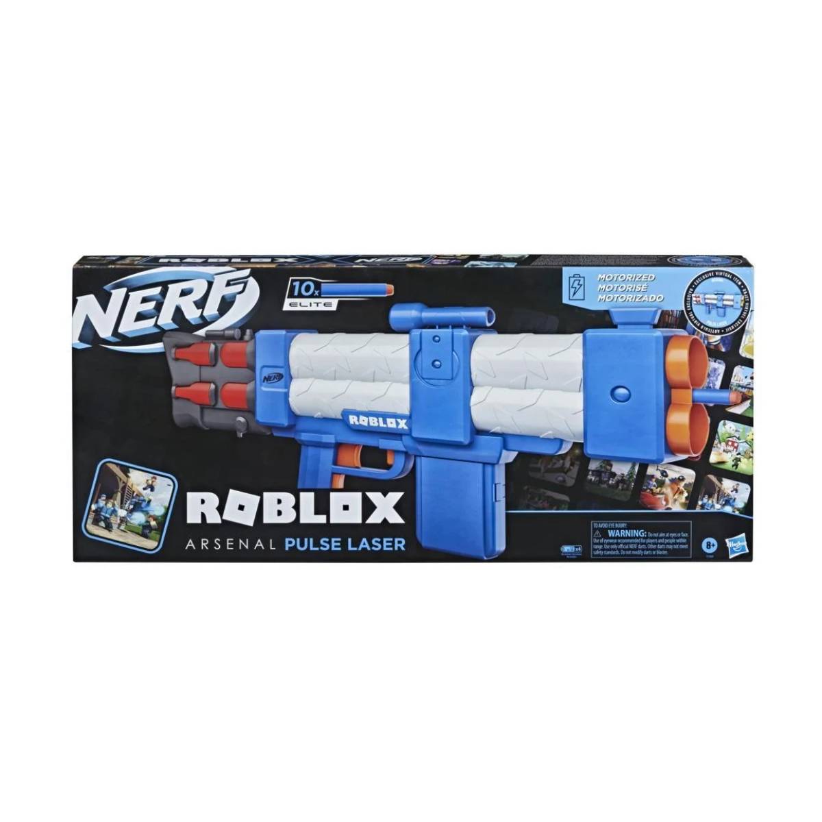 Hasbro Nerf Roblox Arsenal Pulse Laser Motorized Blaster Toy