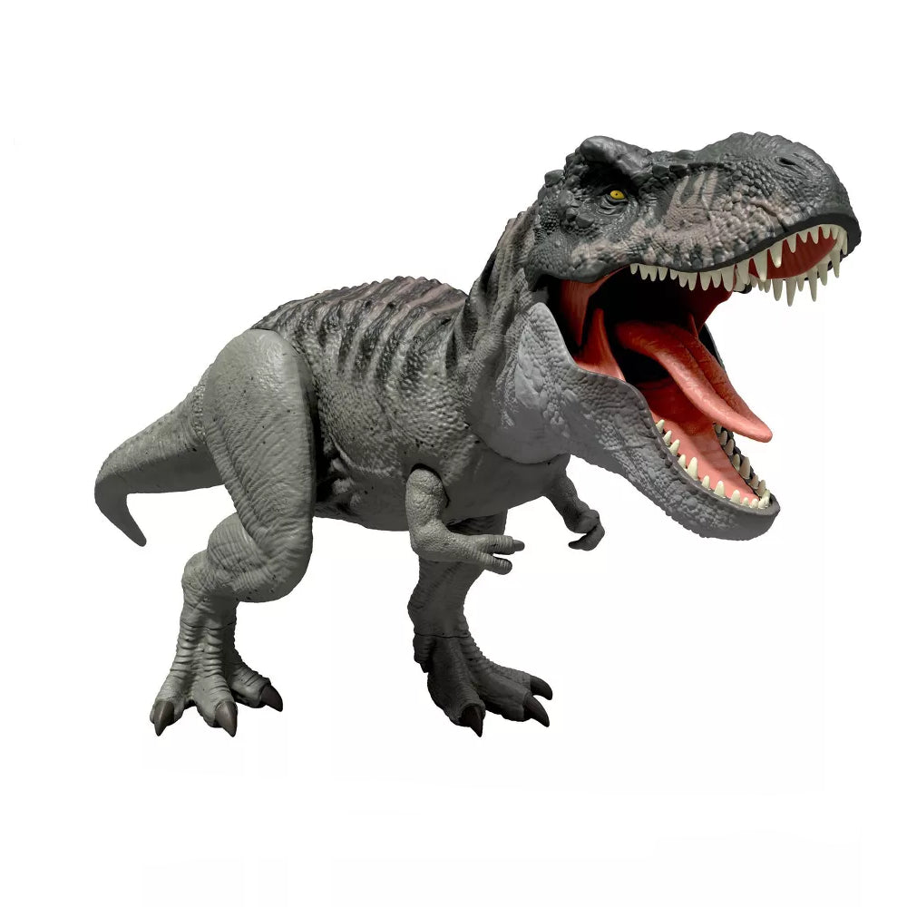 Mattel Jurassic World Rebirth Power Devour Tyrannosaurus Rex Dinosaur Figure - Gray