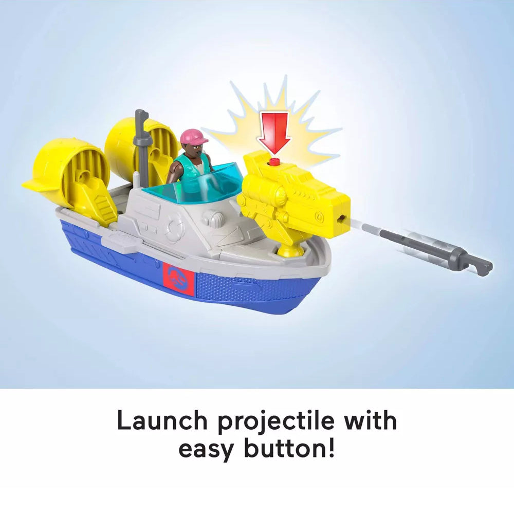 Fisher-Price Imaginext Jurassic World Rebirth Aquachomp Chase Mosasaurus Dinosaur Toy Playset