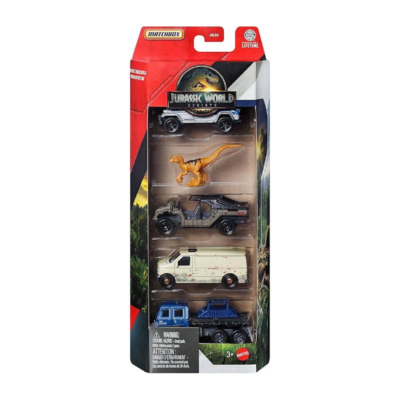 Jurassic World 1:64 Vehicles Set (5 Pack)