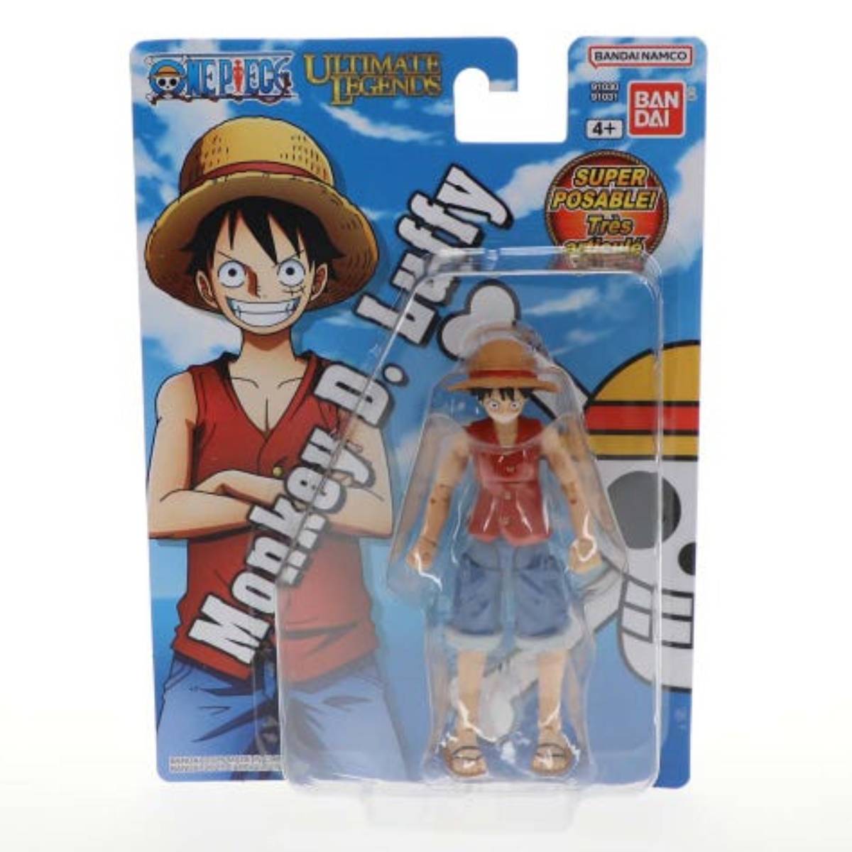 Bandai One Piece 5" Monkey D. Luffy Action Figure - Red/Blue