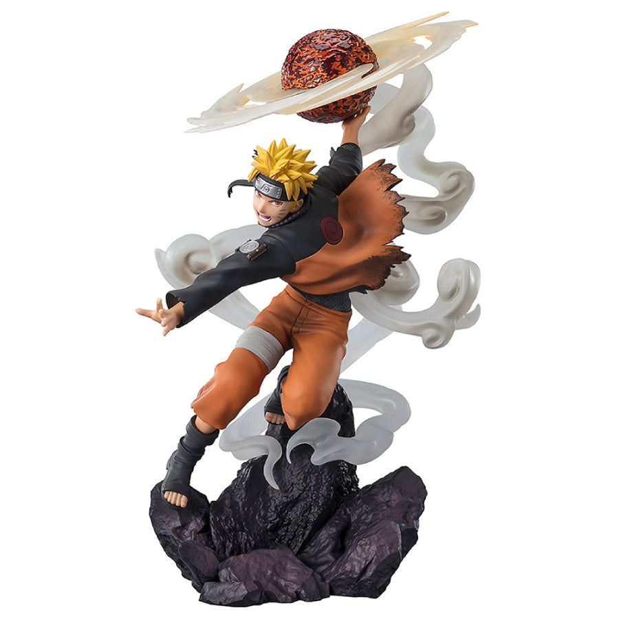 Bandai Tamashii Nations Naruto Shippuden 9.4" Uzumaki Naruto Action Figure - Orange/Black