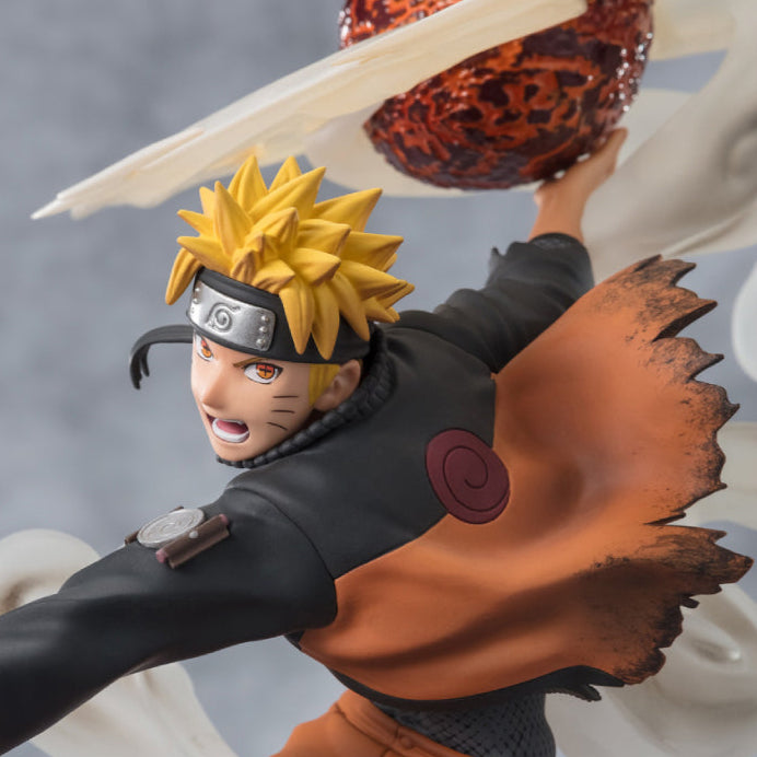 Bandai Tamashii Nations Naruto Shippuden 9.4" Uzumaki Naruto Action Figure - Orange/Black