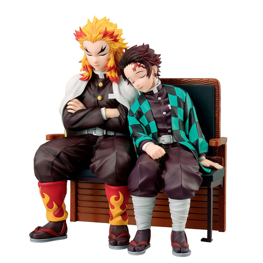 Bandai Ichibansho 6.7" Tanjiro kamado and Kyojuro Rengoku Action Figure