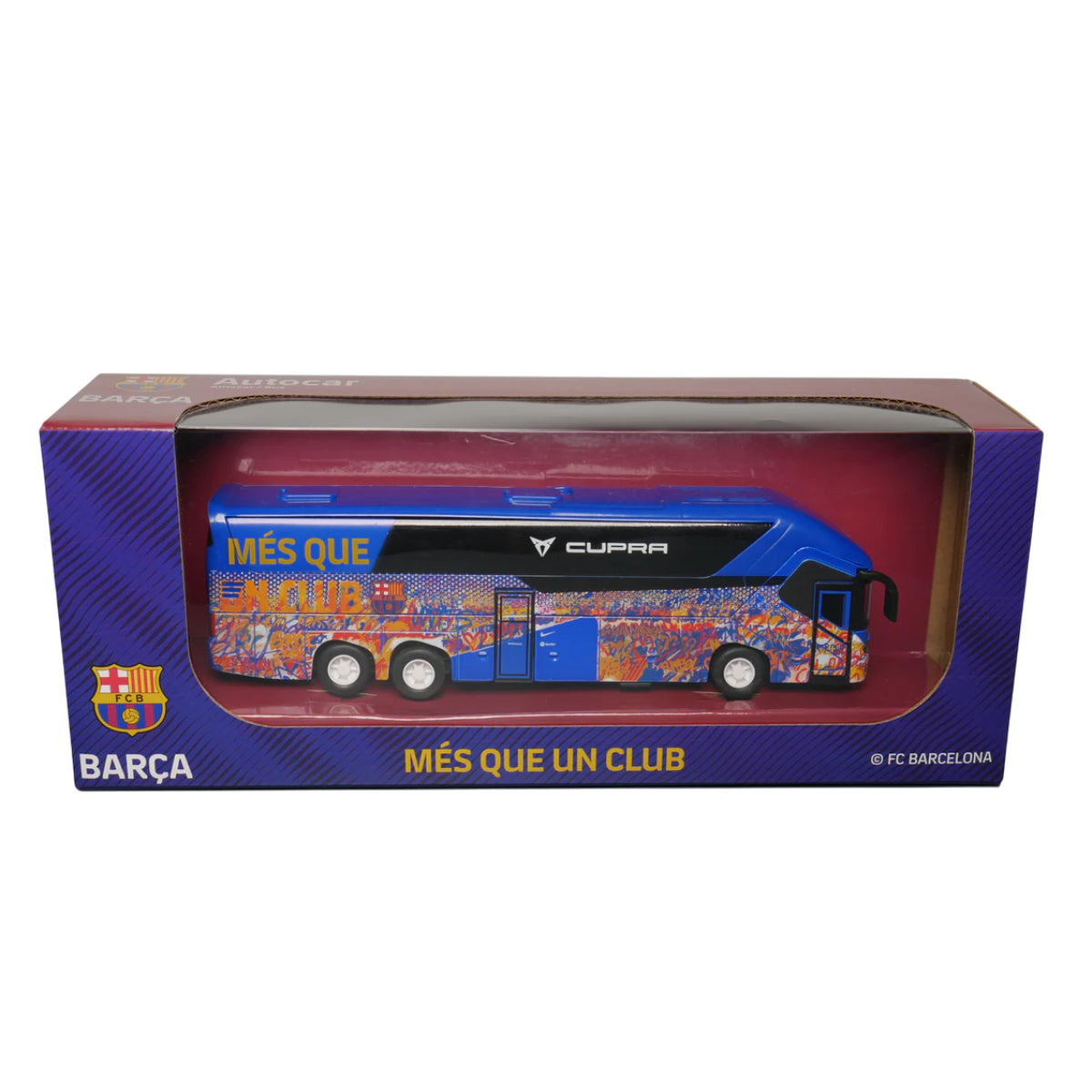 Banbo FC Barcelona Soccer Team Tour Bus Toys - Blue